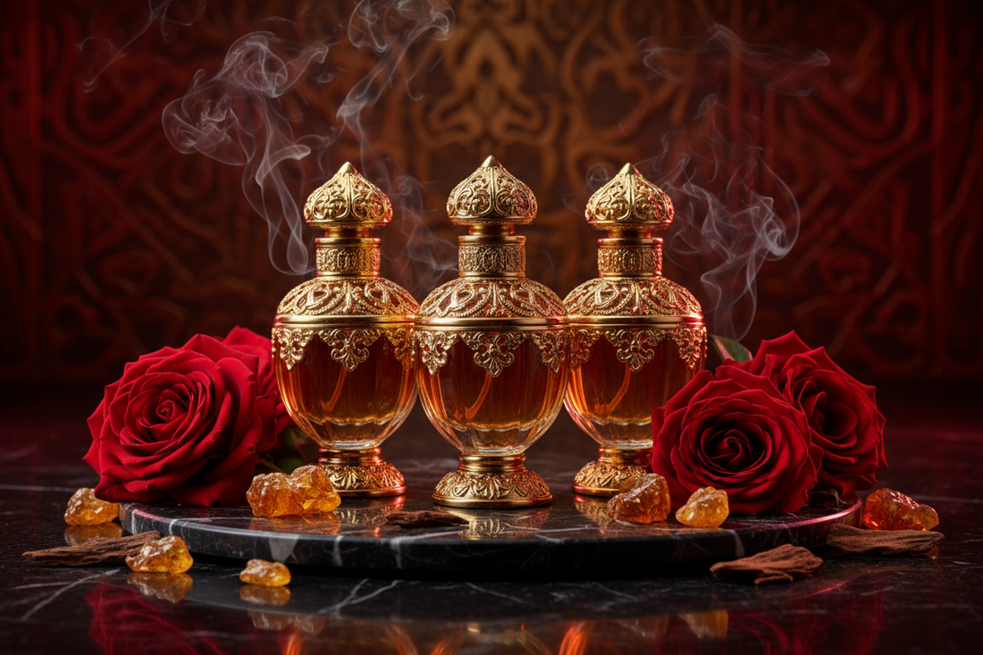 Extrait de Parfum Oud Rose Ambre Intense : La Trinité de la Parfumerie Orientale