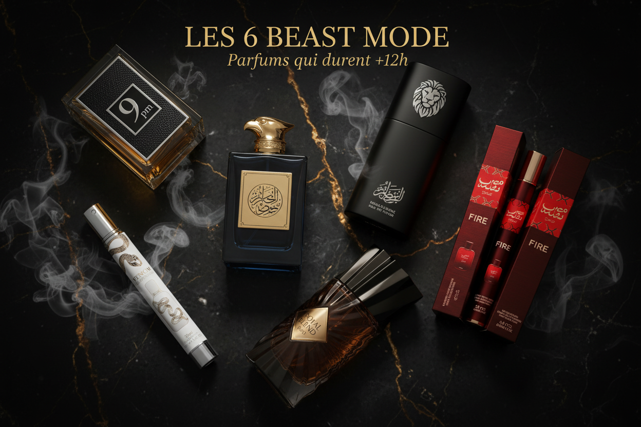 Parfums Arabes Longue Tenue : Les 6 Fragrances "Beast Mode" qui Durent Plus de 12 Heures