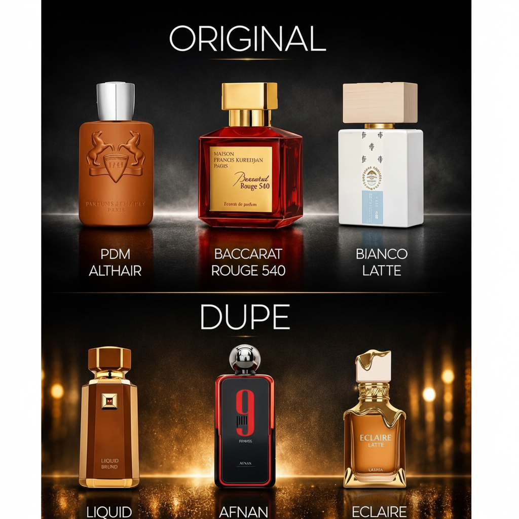 3 Dupes Orientaux pour PDM Althair, Baccarat Rouge 540 et Bianco Latte