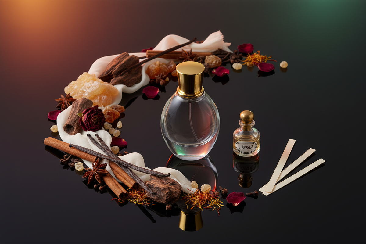 Parfums orientaux : guide complet des matières, familles et conseils
