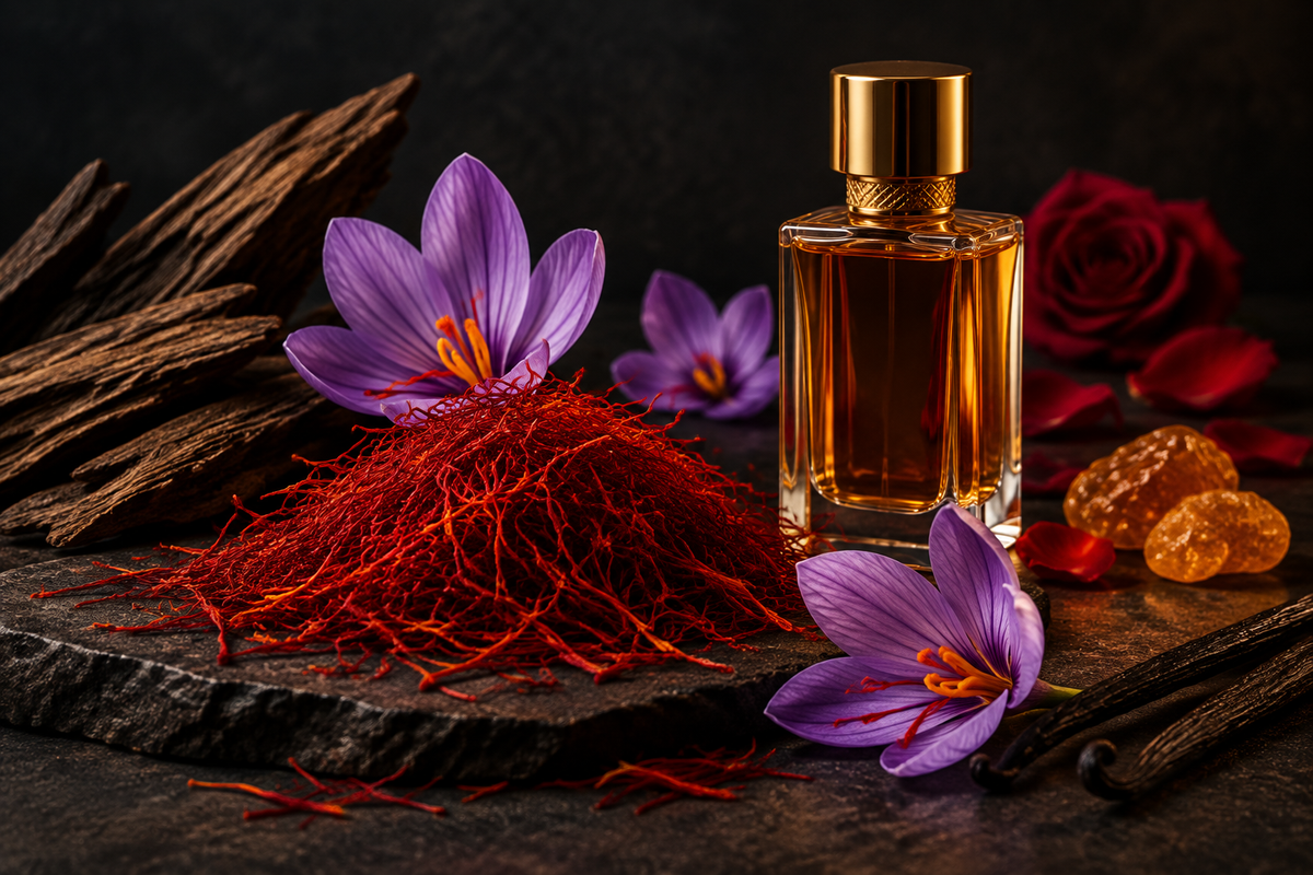 Safran en parfumerie orientale : origine, matière et usages