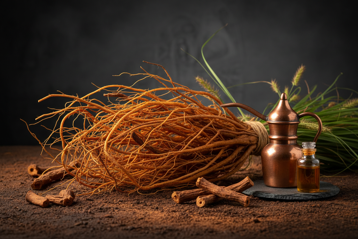 Vétiver en parfumerie orientale : origine, odeur, extraction et usages
