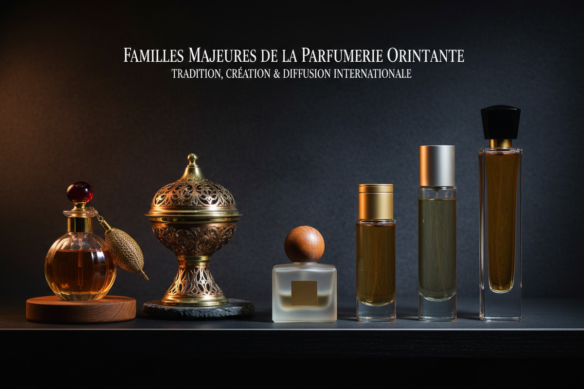 Les grandes familles de maisons de parfumerie orientale : tradition, création et diffusion internationale