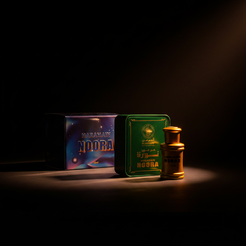 Al Haramain Noora – Huile de Parfum Unisexe 12ml – parfum, flacon et présentation