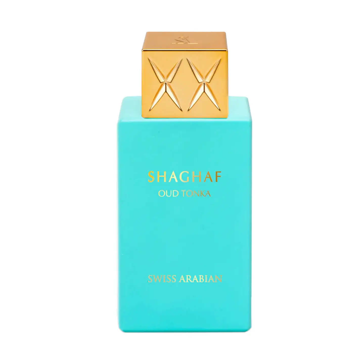 Swiss Arabian Shaghaf Oud Tonka 75ml - Flacon turquoise et bouchon doré