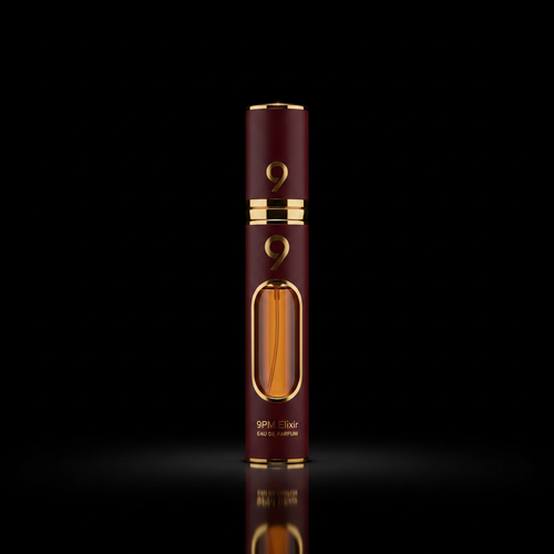 9PM Elixir Afnan Eau de Parfum 35ml flacon stylo bordeaux et or