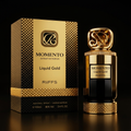 Flacon Riiffs Momento Liquid Gold extrait de parfum unisexe 100 ml avec coffret, parfum oriental safran rose caramel