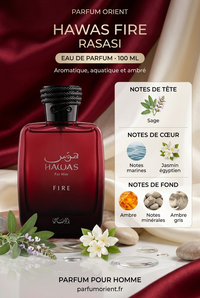 Visuel Instagram Hawas Fire pour Parfum Orient