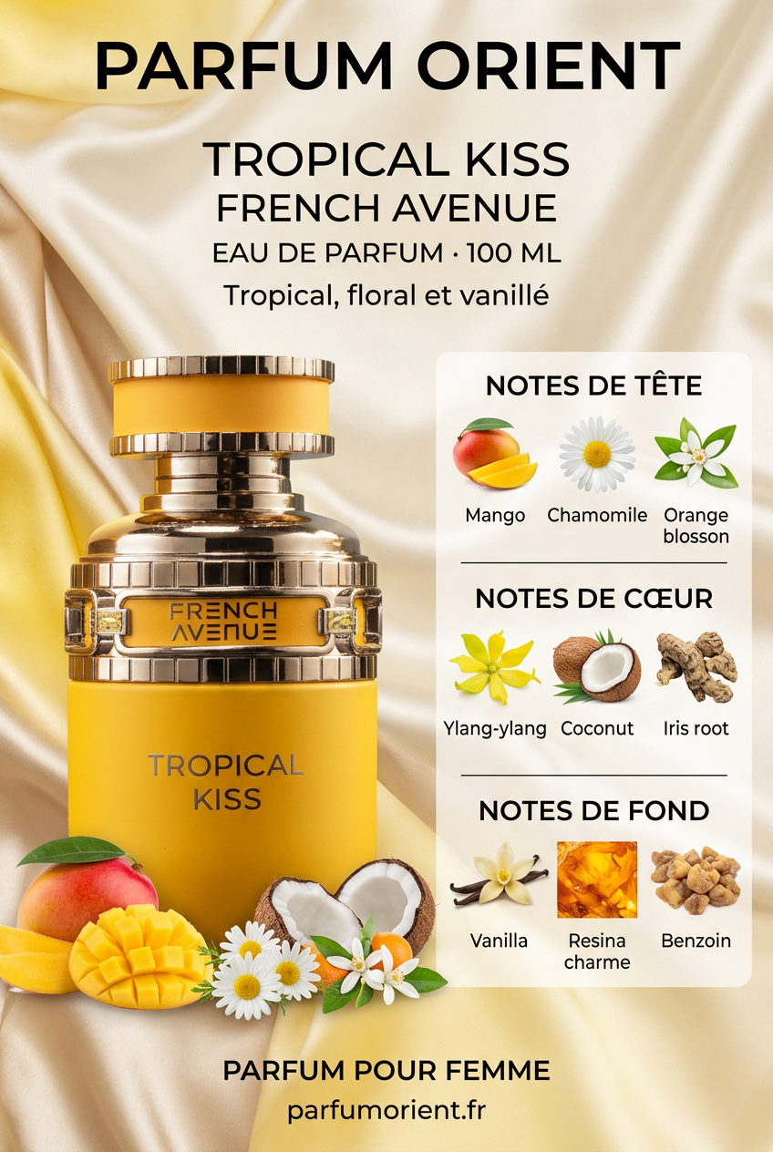 Visuel Instagram Tropical Kiss pour Parfum Orient