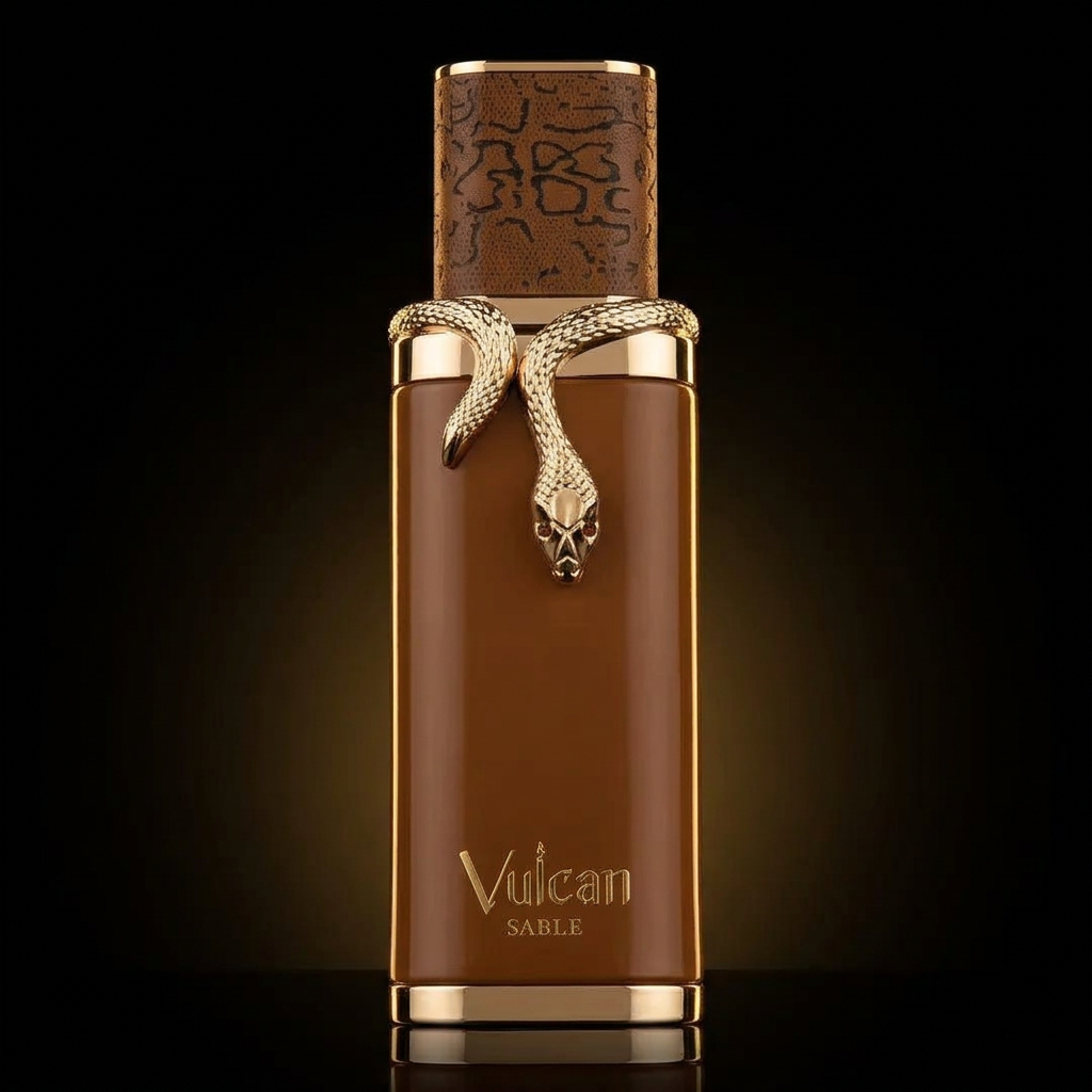 Vulcan Sable sur fond noir luxe cinématographique